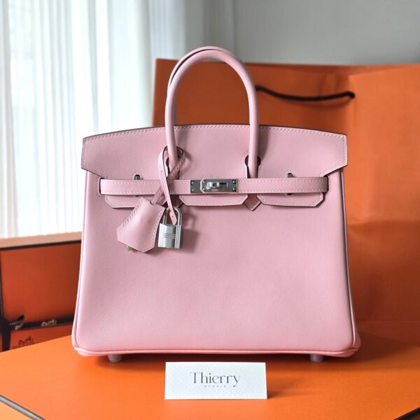Birkin 25 Swift Rose Sakura PHW