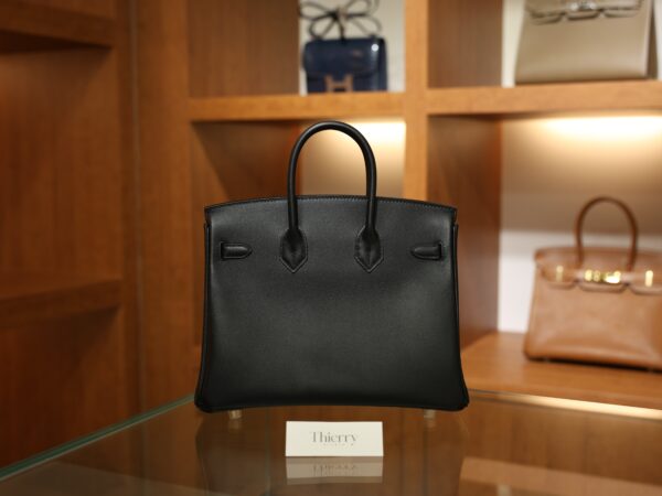 Birkin 25 Swift Black RGHW