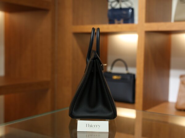 Birkin 25 Swift Black RGHW