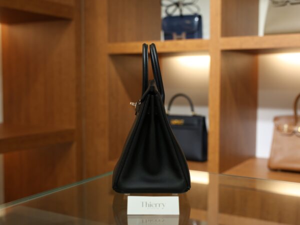 Birkin 25 Swift Black RGHW