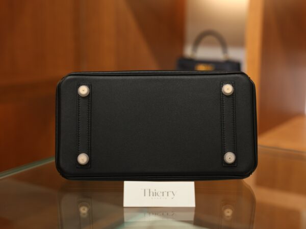 Birkin 25 Swift Black RGHW