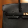 Birkin 25 Swift Black RGHW