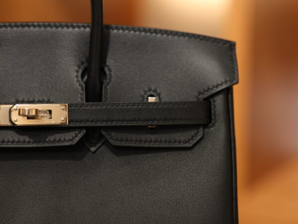 Birkin 25 Swift Black RGHW