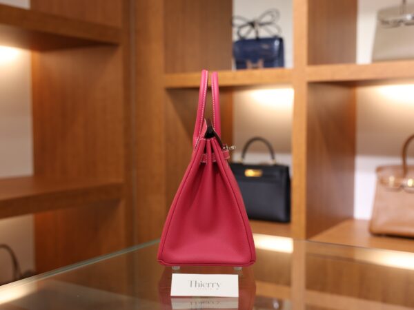 Birkin 25 Epsom Retourne Rose Tyrien PHW