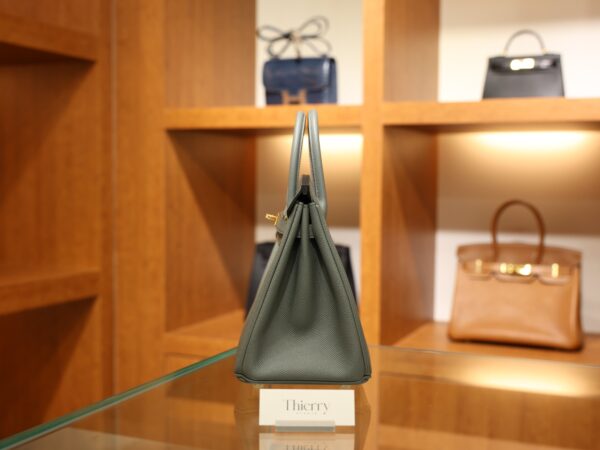 Birkin 25 Epsom Retourne Vert Amande GHW