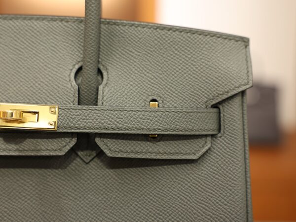 Birkin 25 Epsom Retourne Vert Amande GHW