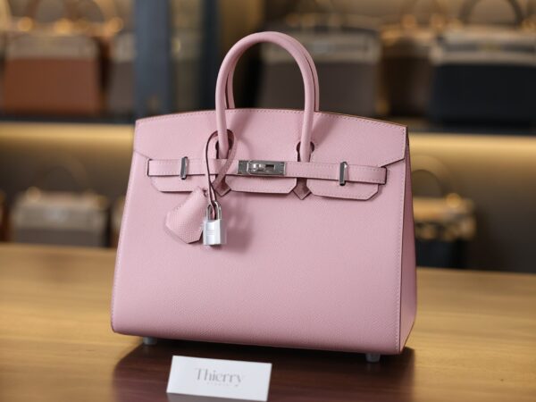 버킨 25 앱송 셀리에 로즈사쿠라 은장 001_139A6232 Birkin 25 Epsom Sellier Rose Sakura PHW