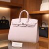 Birkin 25 Epsom Sellier Mauve Pale PHW