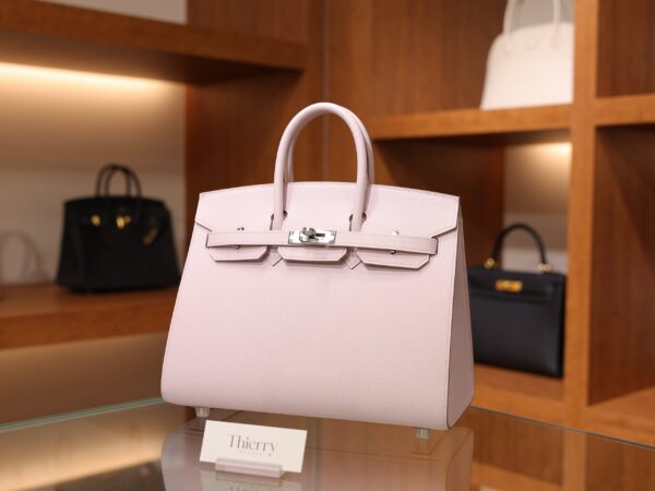 Birkin 25 Epsom Sellier Mauve Pale PHW