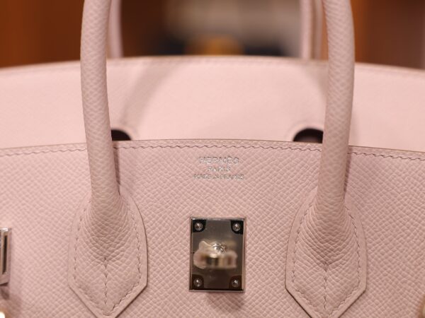 Birkin 25 Epsom Sellier Mauve Pale PHW