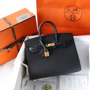 Birkin 25 Epsom Sellier Black GHW