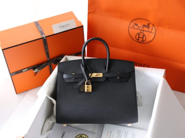 Birkin 25 Epsom Sellier Black GHW