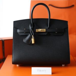 Birkin 25 Epsom Sellier Black GHW
