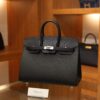 Birkin 25 Epsom Sellier Black PHW