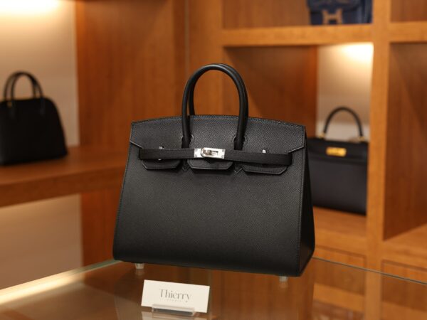 버킨 25 앱송 셀리에 블랙 은장 001_139A9045 Birkin 25 Epsom Sellier Black PHW