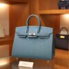 Birkin 25 Epsom Sellier Bleu Jean PHW