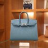 Birkin 25 Epsom Sellier Bleu Jean PHW