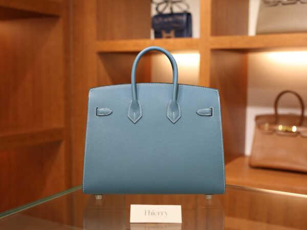 Birkin 25 Epsom Sellier Bleu Jean PHW