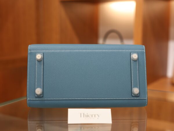Birkin 25 Epsom Sellier Bleu Jean PHW