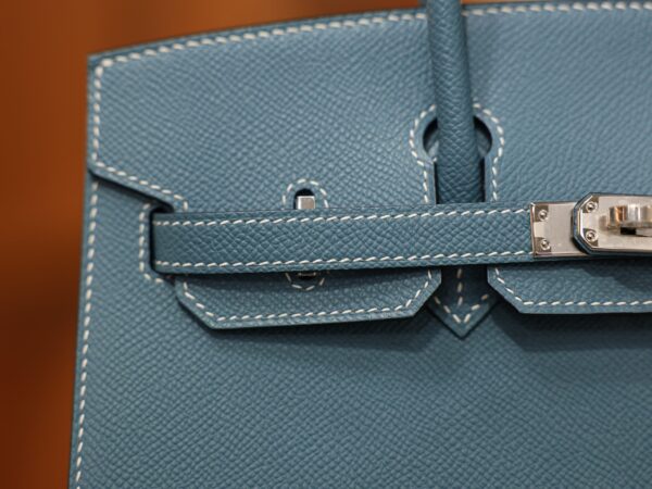 Birkin 25 Epsom Sellier Bleu Jean PHW