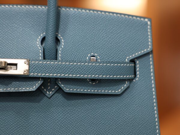 Birkin 25 Epsom Sellier Bleu Jean PHW