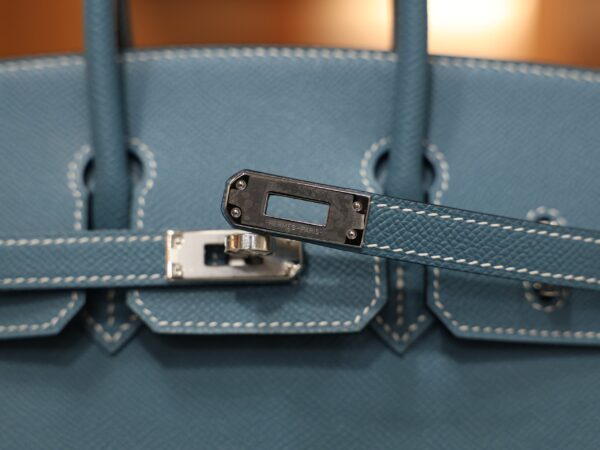 Birkin 25 Epsom Sellier Bleu Jean PHW