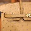 Birkin 25 Ostrich Chai GHW