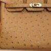 Birkin 25 Ostrich Chai GHW