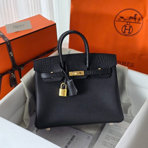 Birkin 25 Touch Matte Black GHW