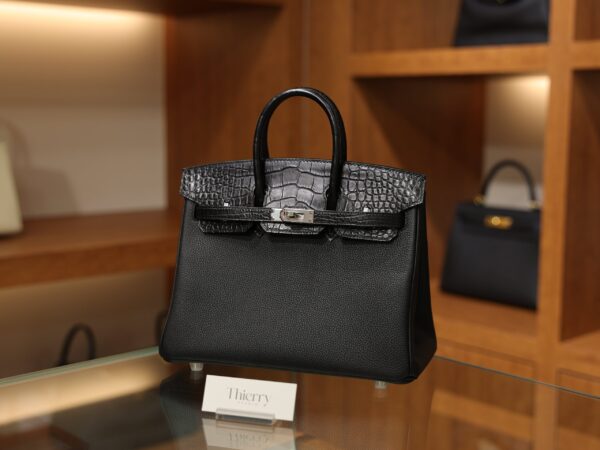 버킨 25 터치 매트 블랙 은장 001_JTB_1271 Birkin 25 Touch Matte Black PHW