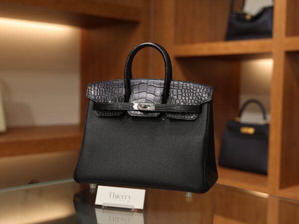 Birkin 25 Touch Matte Black PHW
