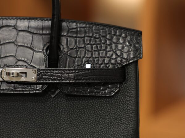 Birkin 25 Touch Matte Black PHW