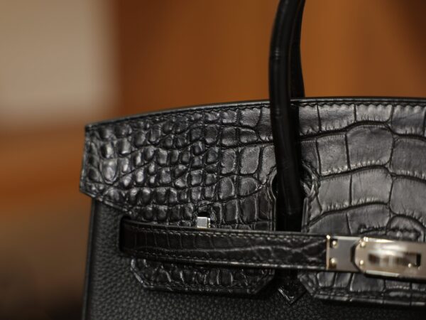 Birkin 25 Touch Matte Black PHW