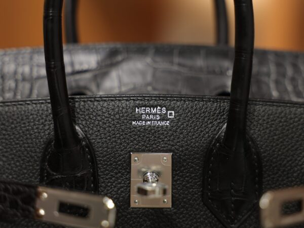 Birkin 25 Touch Matte Black PHW