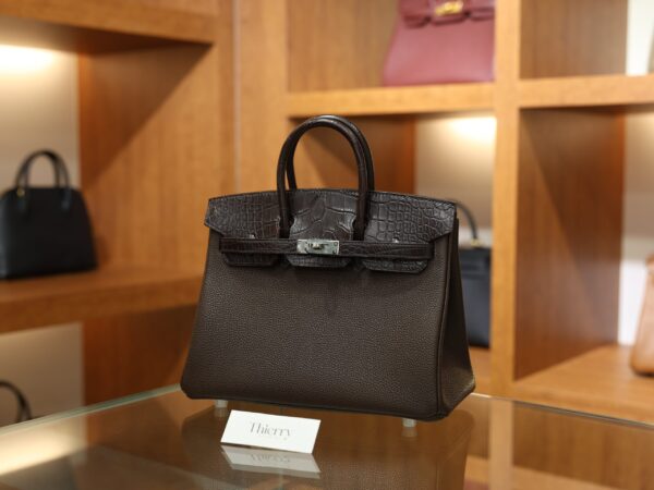 버킨 25 터치 매트 초콜렛 은장 001_139A6366 Birkin 25 Touch Matte Chocolate PHW