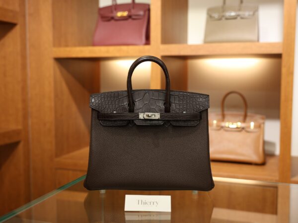 Birkin 25 Touch Matte Chocolate PHW