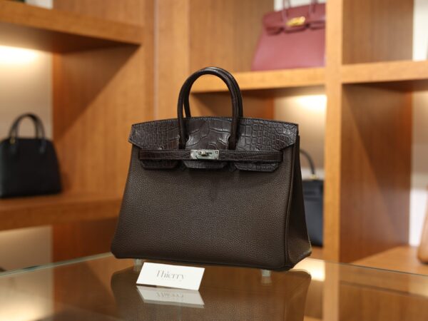 Birkin 25 Touch Matte Chocolate PHW