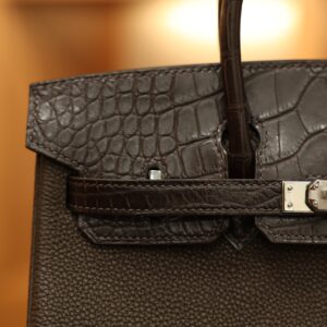 Birkin 25 Touch Matte Chocolate PHW