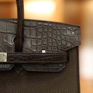 Birkin 25 Touch Matte Chocolate PHW