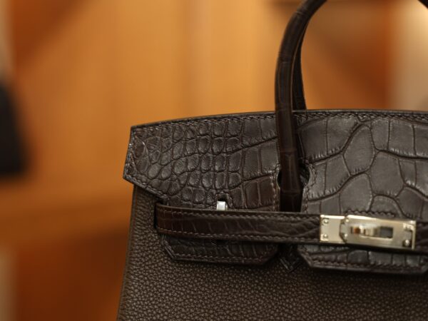 Birkin 25 Touch Matte Chocolate PHW