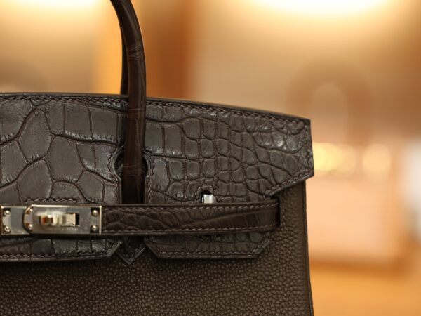 Birkin 25 Touch Matte Chocolate PHW