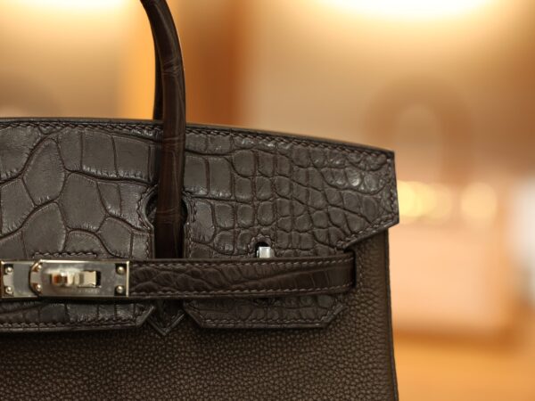 Birkin 25 Touch Matte Chocolate PHW