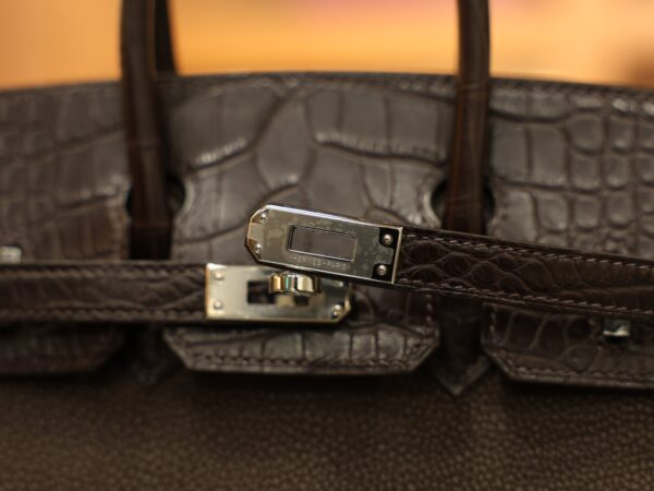 Birkin 25 Touch Matte Chocolate PHW