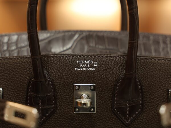 Birkin 25 Touch Matte Chocolate PHW