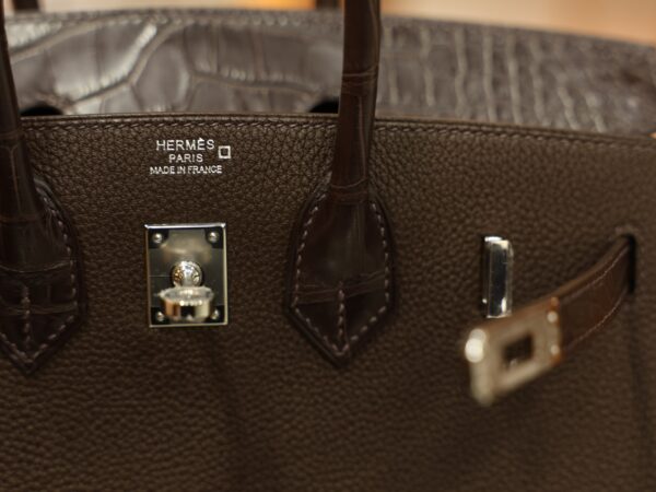 Birkin 25 Touch Matte Chocolate PHW