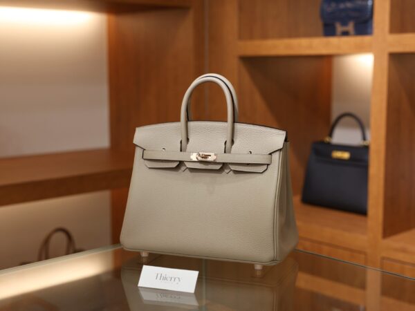버킨 25 토고 그리스 뚜뜨렐 로즈골드 001_139A7478 Birkin 25 Togo Gris Tourterelle RGHW