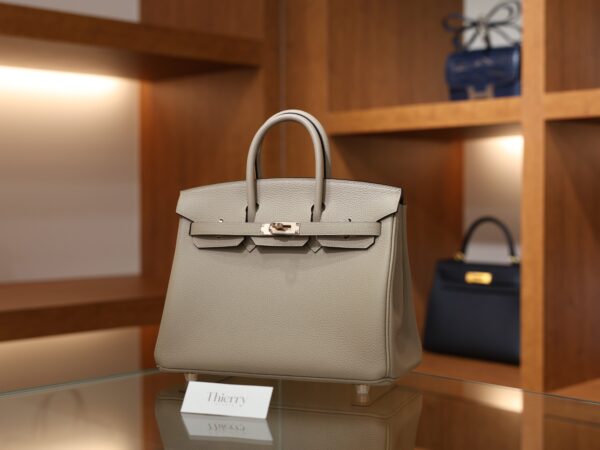 Birkin 25 Togo Gris Tourterelle RGHW