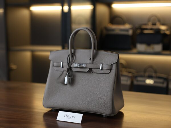 버킨 25 토고 그리스 아스팔트 은장 001_139A0056 Birkin 25 Togo Gris Asphalte PHW