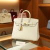 Birkin 25 Togo Craie GHW