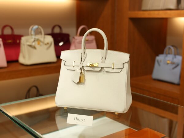 버킨 25 토고 끄레 금장 001_139A1342 Birkin 25 Togo Craie GHW